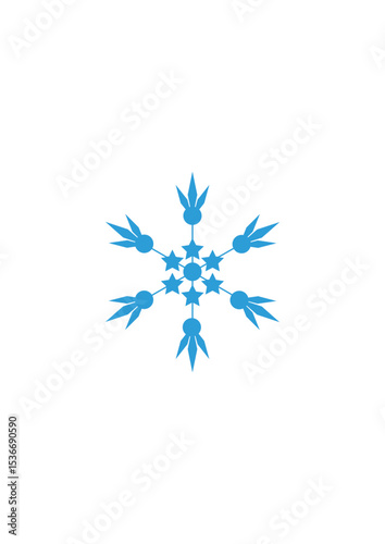 snowflakes on a white background