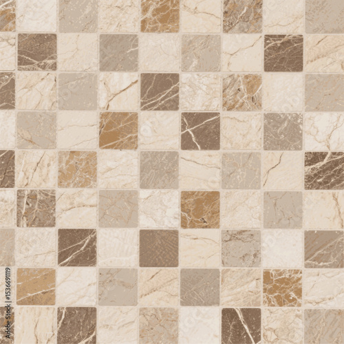 Timeless Stone Mosaic Background – Neutral Earthy Texture ,beige light brown stone or tile mosaic natural stonework texture vector background wallpaper