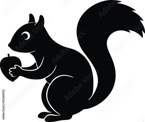 squirrel holding an acorn
