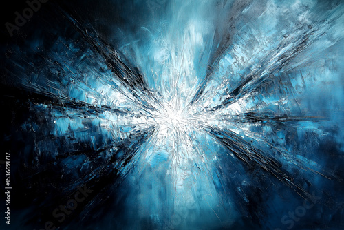 Beautiful an Abstract Composition with a Richly Textured Surface