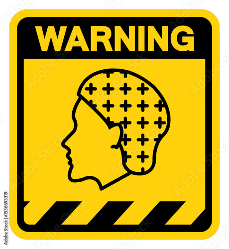 Wear Hairnet Required Warning Sign, Vector Illustration, Isolate On White Background Label. EPS10