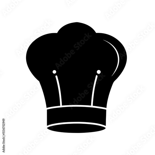 Chef Hat Cooking Icon Silhouette