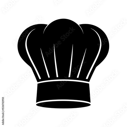Chef Hat Cooking Icon Silhouette