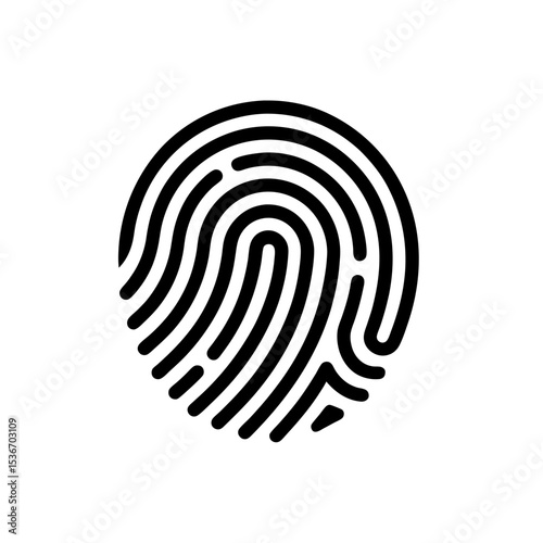 Fingerprint Biometric Icons 