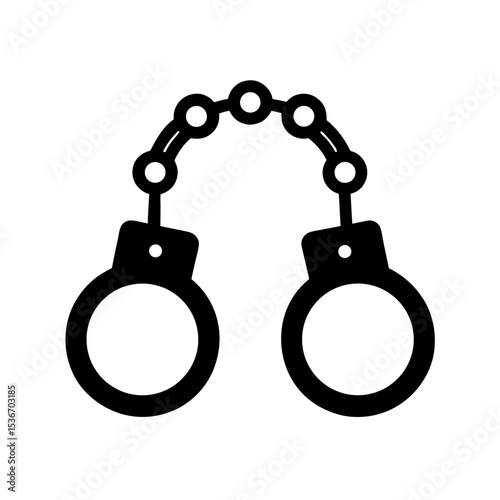  Police Handcuffs Silhouette
