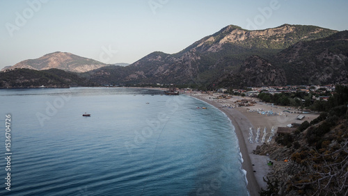 Fototapeta Naklejka Na Ścianę i Meble -  The view of Oludeniz in Turkey