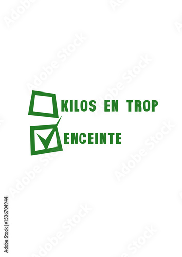 kilos en trop enceinte cocher valider