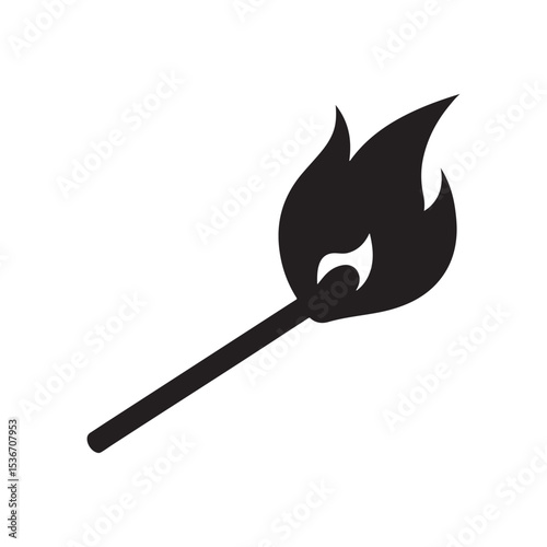 Rake silhouette vector icon isolated on white background