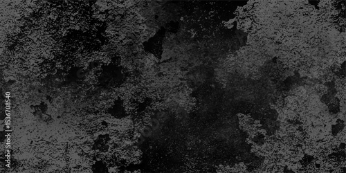 Abstract  rough, grunge-style dark concrete texture with uneven, mottled black and gray patches, resembling weathered cement, urban decay, or aged stone. spots, stains, and irregular shading, rugged