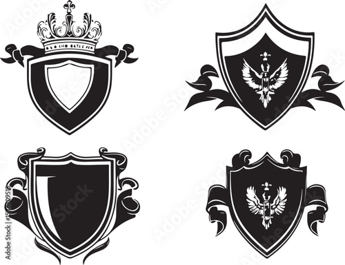 Vintage Coat of Arms and Crest Design Collection

