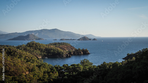 Fototapeta Naklejka Na Ścianę i Meble -  The panorama of the Iztuzu Beach in Turkey