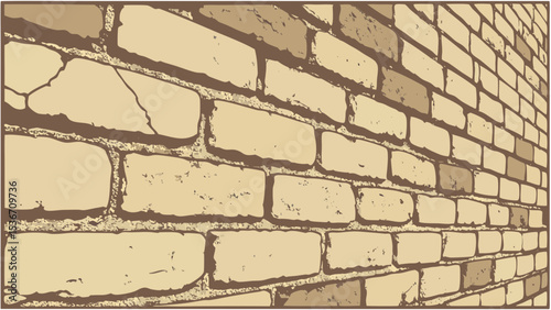 close up image of weathered brick wall with rustic appearance, showcasing its unique texture
