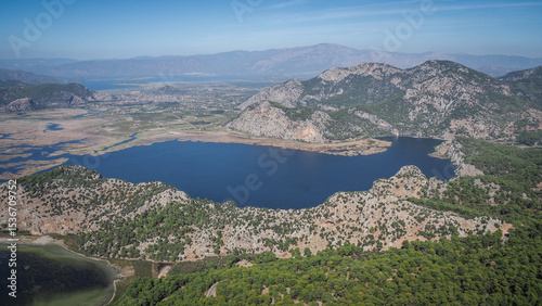 Fototapeta Naklejka Na Ścianę i Meble -  The panorama of the Iztuzu Beach in Turkey