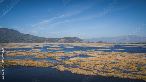 Fototapeta Naklejka Na Ścianę i Meble -  The panorama of the Iztuzu Beach in Turkey