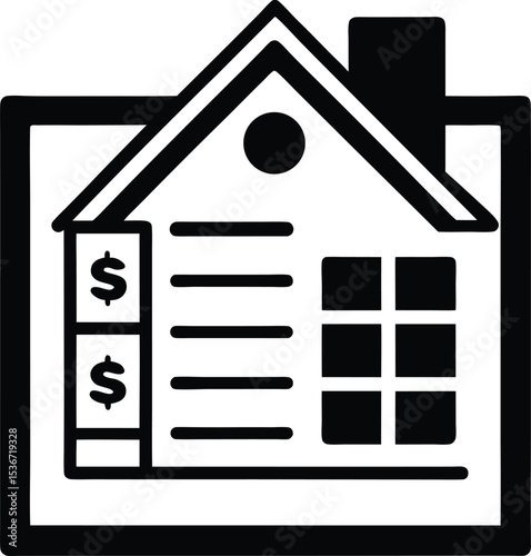 Savings and budget planner vector Silhouette illustration Home Renovation Budget Planning Sheet