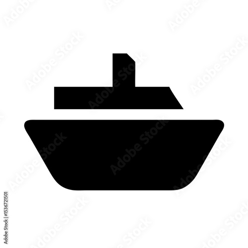boat icon on white background  .svg