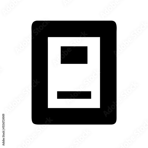 passport icon on white background  .svg