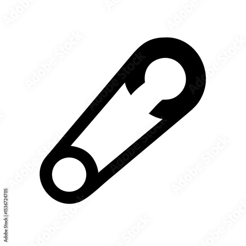 safety pin icon on white background  .svg