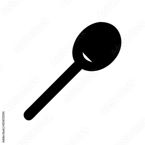 spoon icon on white background  .svg