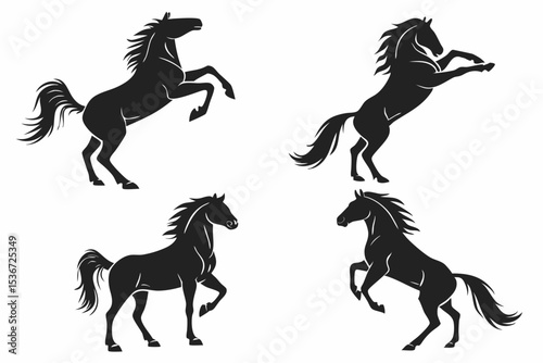 set of horses
