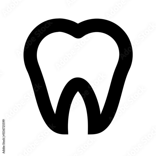 tooth icon on white background  .svg