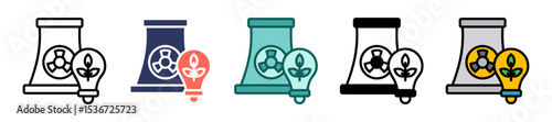 Nuclear Energy  multiple icon