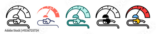 Fuel Consumption multiple icon