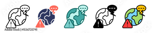Energy Crisis Protest multiple icon