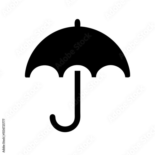 umbrella icon on white background  .svg
