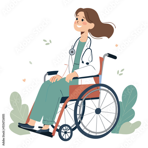 female doctor in wheelchair inclusive healthcare
