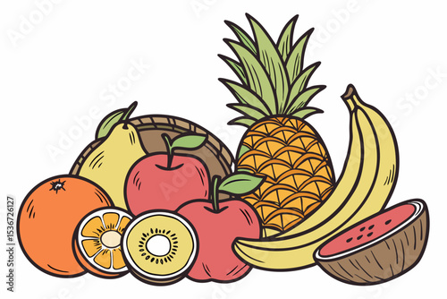 set of fruits