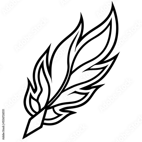 Firebird Feather Jewelry Icon 