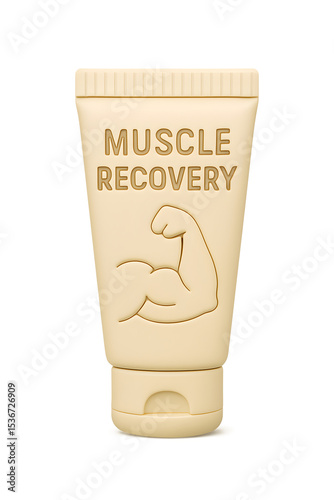 Muscle Recovery Cream for Athletes Intense Post-Workout Relief Transparent Background