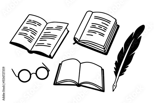 book icon set
