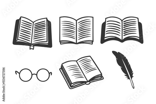 book icon set