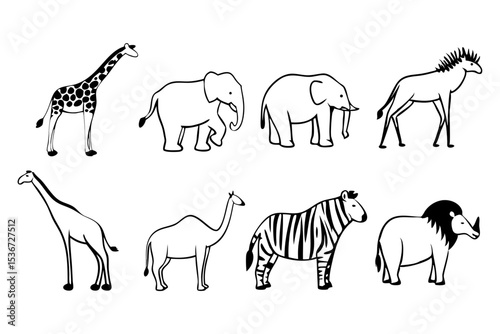 set of animals