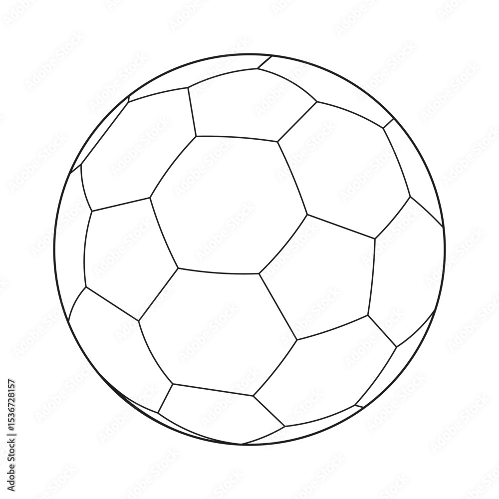 Fototapeta premium Soccer ball icon symbol simple design