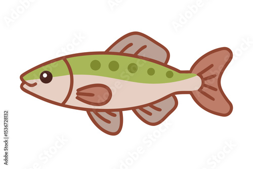 Colorful cartoon fish swimming happily in clear waters enjoying a sunny day filled with aquatic adventures and vibrant life