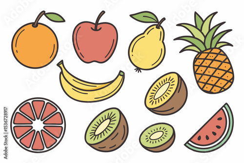 set of fruits