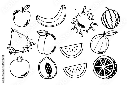 set of fruits