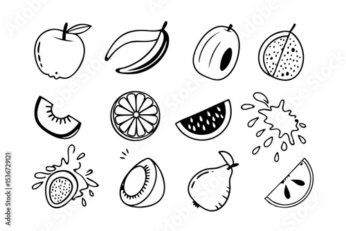 set of fruits