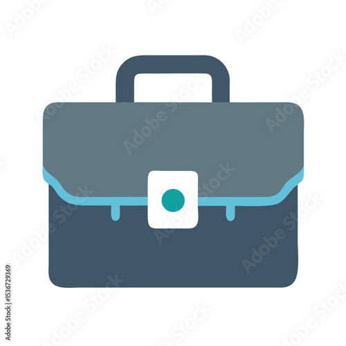 Briefcase for professional use, showcasing a modern design with a handle and clasp for secure storage of documents and items