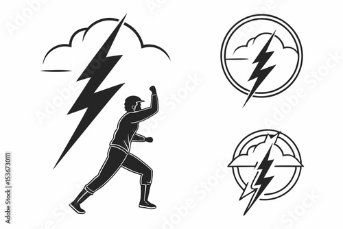 vector illustration of a surfer