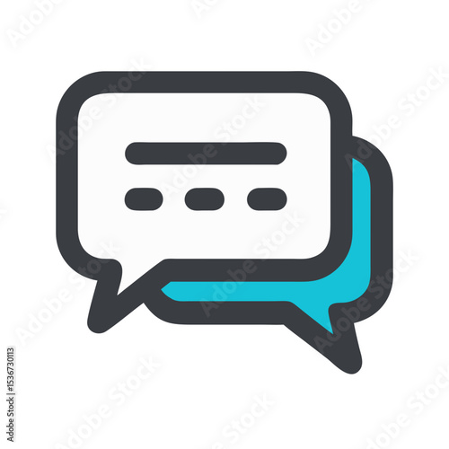 Effective communication through chat bubbles in digital conversations and social interaction