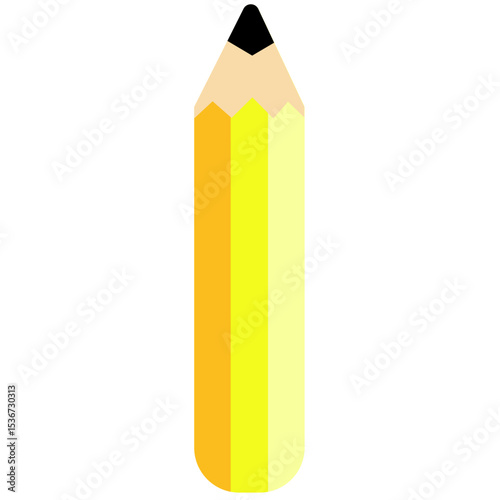 Yellow pencil with a minimalist design for creative writing and sketching, ideal for artistic inspiration.

