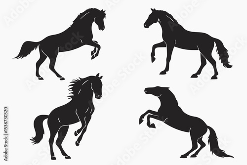 set of horses