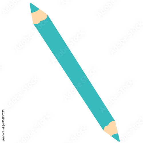 Light green pencil with a minimalist design for creative writing and sketching, ideal for artistic inspiration.

