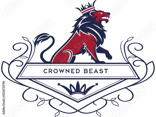 Bold, stylized logo featuring a horse's head with a strong mane and a red/black design.