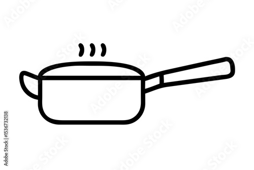 Cooking pot on stovetop with steam rising in a kitchen setting during a morning meal preparation