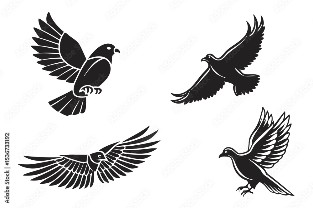 Obraz premium set of birds